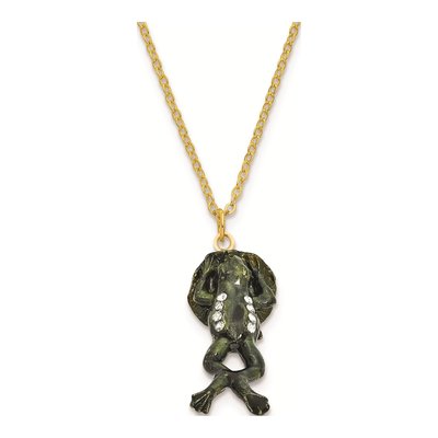 Pewter Frog Trinket Box with 18" Necklace – view 3