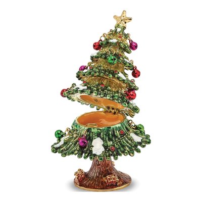 Deck the Halls Christmas Tree Trinket Box & Necklace – view 2
