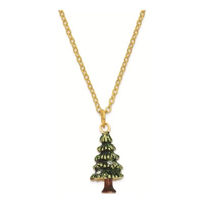 Deck the Halls Christmas Tree Trinket Box & Necklace – view 3