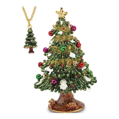 Deck the Halls Christmas Tree Trinket Box & Necklace – view 4