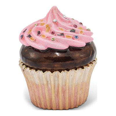 Berries 'N Creme Cupcake Trinket Box & Necklace