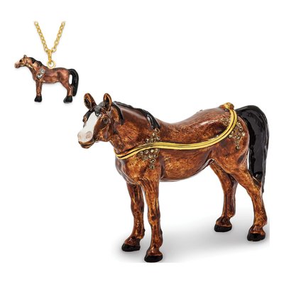 Horse Trinket Box with 18" Necklace – view 4