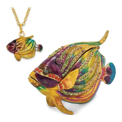 Fish Trinket Box with 18" Necklace – view 4