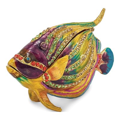 Fish Trinket Box with 18" Necklace