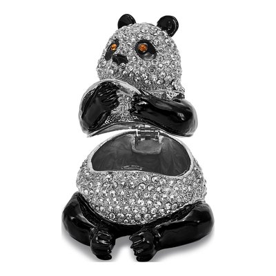 Pewter Panda Trinket Box with 18" Necklace – view 2