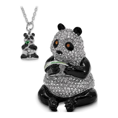 Pewter Panda Trinket Box with 18" Necklace – view 4