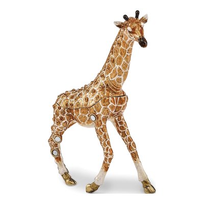 Pewter Giraffe Trinket Box & 18" Necklace Set – view 4