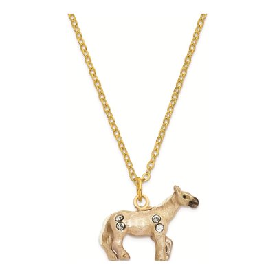 Pewter Pony Trinket Box & 18" Necklace Set – view 3