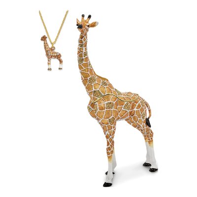Giraffe Trinket Box with 18" Necklace – view 4