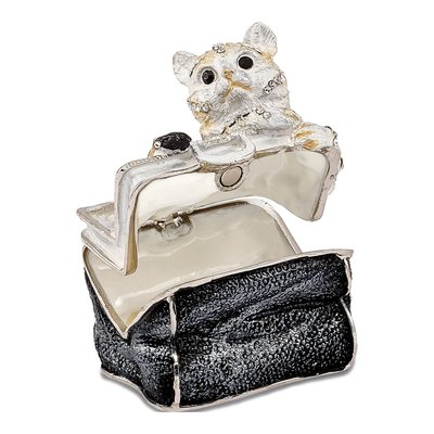 Miss Kitty Cat in Purse Trinket Box & Necklace – view 2