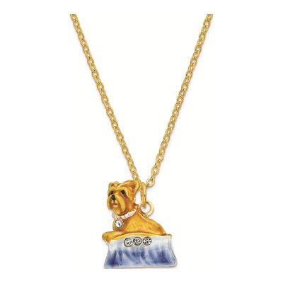 Yorkie Trinket Box & 18" Necklace – view 3