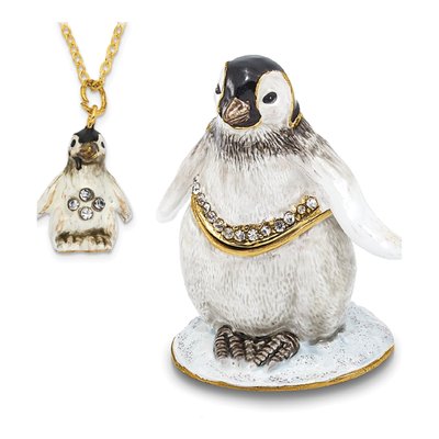 PEEPS Baby Penguin Trinket Box & 18" Necklace – view 4