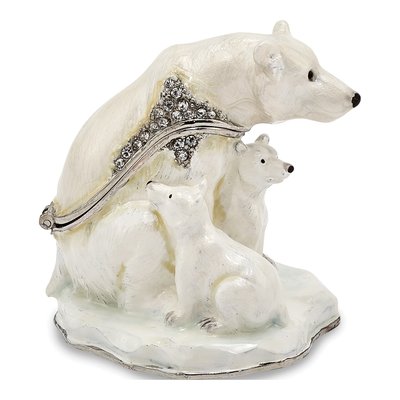 Mama Bear & Cubs Trinket Box with Necklace – view 5