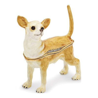 Chihuahua Trinket Box & 18" Necklace