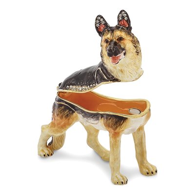 German Shepherd Trinket Box & 18" Necklace – view 2