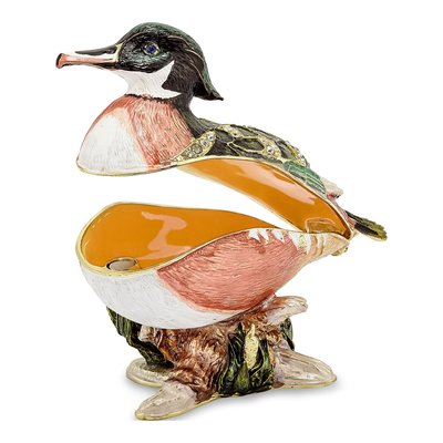 Wilson Wood Duck Trinket Box & Necklace Set – view 2