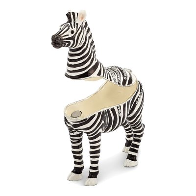 Zebra Trinket Box with 18 In. Necklace – view 2