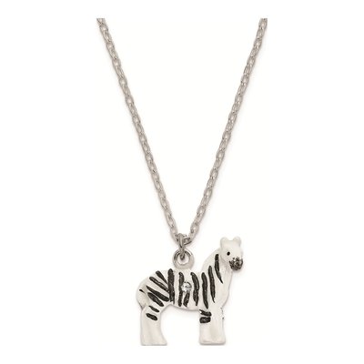 Zebra Trinket Box with 18 In. Necklace – view 3