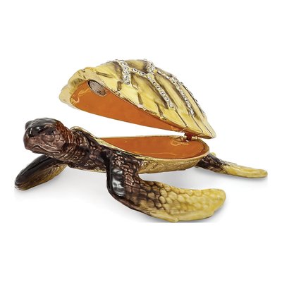 Sea Turtle Trinket Box with 18" Necklace – view 2