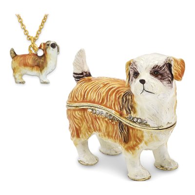 Shih Tzu Trinket Box with 18" Necklace – view 4