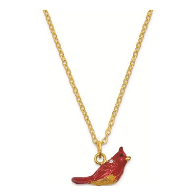 Red Cardinal Trinket Box & 18" Necklace – view 3