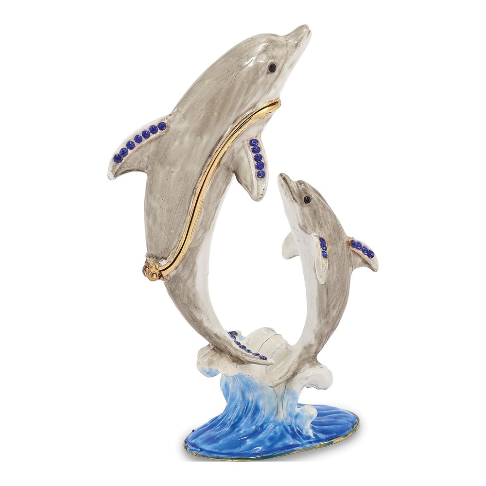 Fiona & Finn Dolphin Trinket Box with Necklace