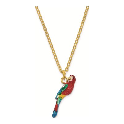 Pewter Macaw Trinket Box with 18" Necklace – view 4