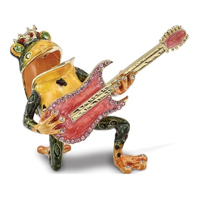 Pewter Frog Trinket Box with 18" Necklace – view 2