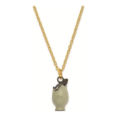 Eggbert Turtle Trinket Box & 18" Necklace Set – view 4