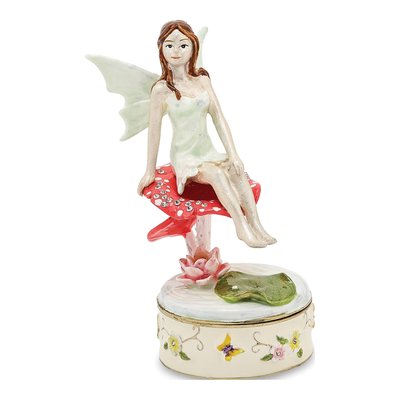 DEVON Pixie Trinket Box & 18" Necklace Set
