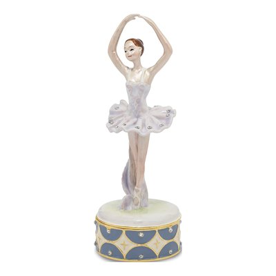 Ballerina Trinket Box with 18" Necklace