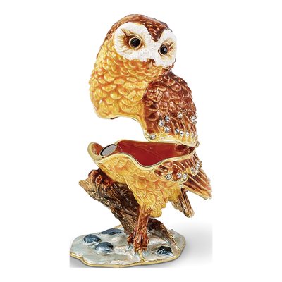 Mr. Whoo Owl Trinket Box & 18" Necklace Set – view 2