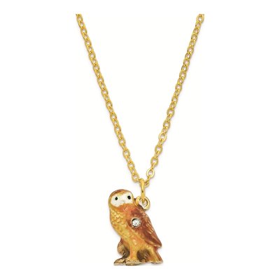 Mr. Whoo Owl Trinket Box & 18" Necklace Set – view 3