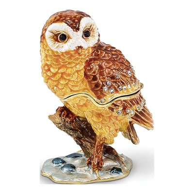 Mr. Whoo Owl Trinket Box & 18" Necklace Set