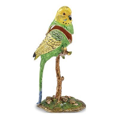 Bejeweled Parrot Trinket Box with 18" Necklace – view 5