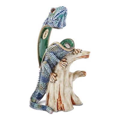 Cayman Blue Iguana Trinket Box & 18in Necklace Set – view 2