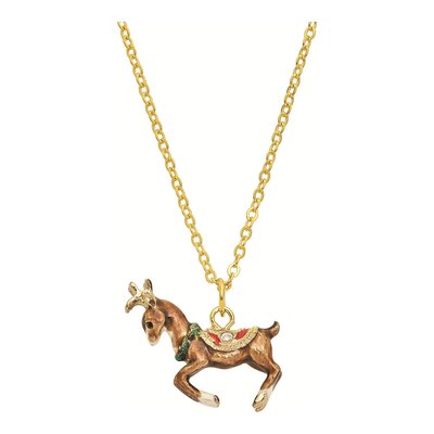 Reindeer Trinket Box with 18" Necklace – view 3