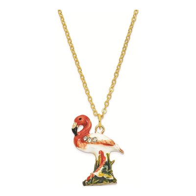 Flamingo Trinket Box with 18-Inch Necklace – view 3