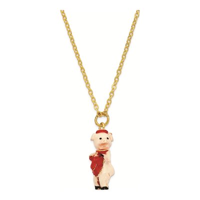 Fancy Nancy Pig Trinket Box with 18" Necklace – view 3