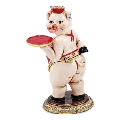 Fancy Nancy Pig Trinket Box with 18" Necklace – view 4