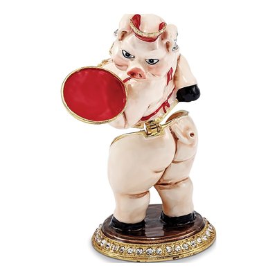 Fancy Nancy Pig Trinket Box with 18" Necklace – view 5