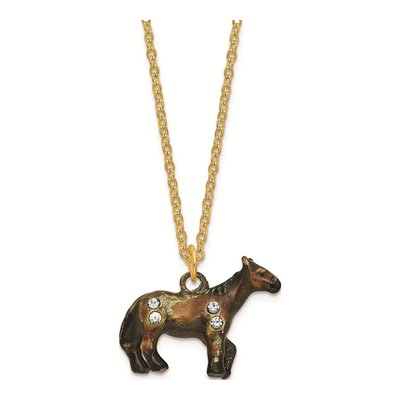 SPENCER Dark Bay Horse Trinket Box & Necklace Set – view 3