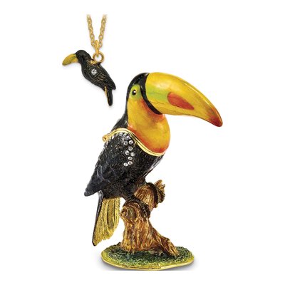 Toucan Trinket Box & 18" Necklace – view 4