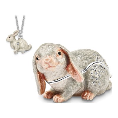 Phoebe Bunny Trinket Box & Necklace Set – view 4