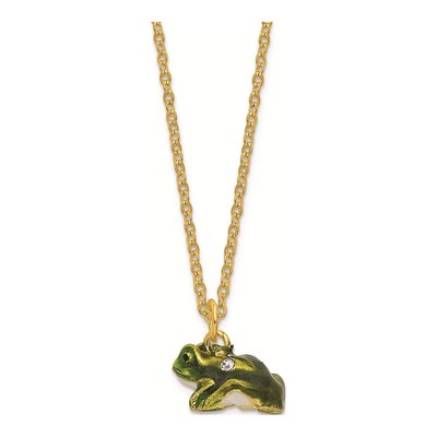 Pewter Frog Trinket Box with 18" Necklace – view 4