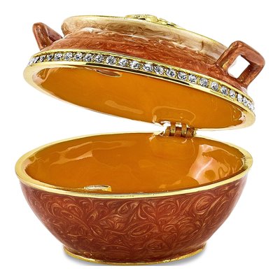 Pot of Gold Trinket Box with 18" Necklace – view 2
