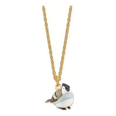 Pewter Blue Jay Trinket Box with Necklace – view 4