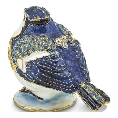 Pewter Blue Jay Trinket Box with Necklace – view 6