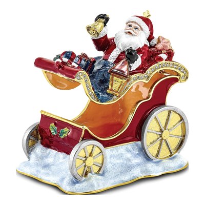 Cruisin' Santa Trinket Box with 18" Necklace – view 2