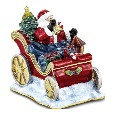 Cruisin' Santa Trinket Box with 18" Necklace – view 3